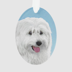 Polnisch Lowland Sheepdog Painting - Hundekunst Ornament
