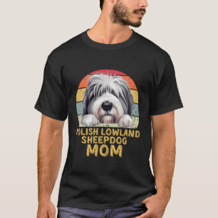 Polnisch Niederungshütehund-Mama Retro Meine Hunde T-Shirt