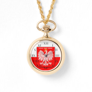Polnisch Polen Polska Polski Adler Emblem Armbanduhr
