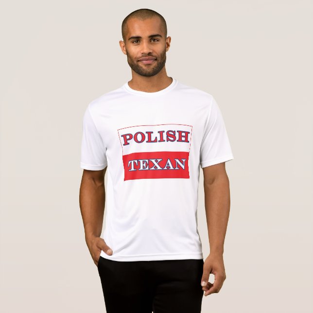 Polnisch-Polnische Flagge T-Shirt (Vorne ganz)