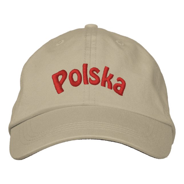 Polnisch Polska bestickte Baseballkappe (Vorderseite)