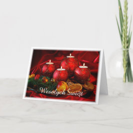 Polnisch/Polski - Frohe Weihnachten/Wesołych Świąt Feiertagskarte