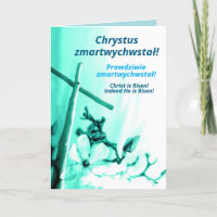 Polnisch Religijna Kartka Wielkanocna Paschal Pole