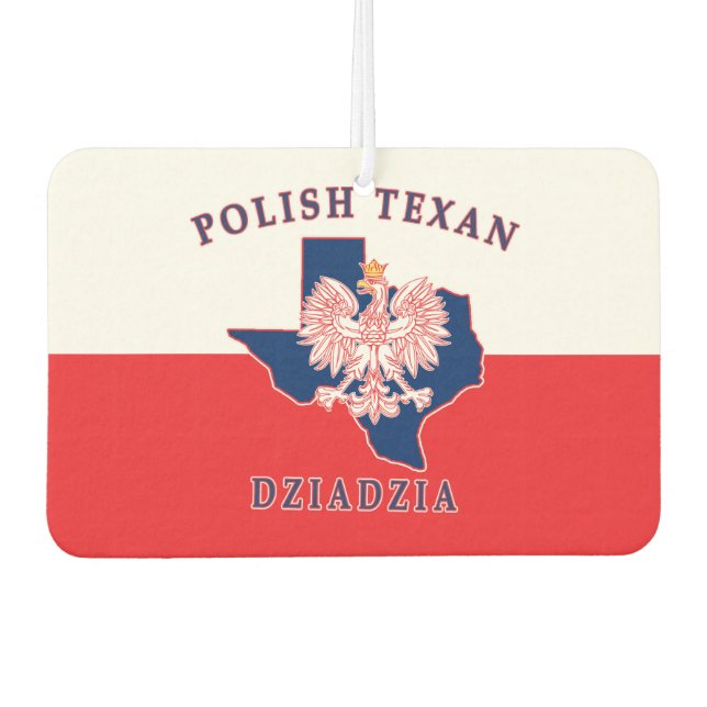 Polnisch Texan Dziadzia Autolufterfrischer (Vorderseite)