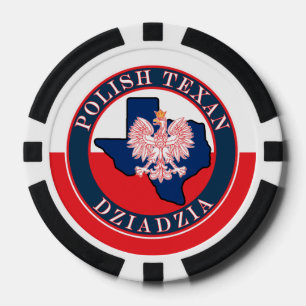 Polnisch Texan Dziadzia Round Pokerchips