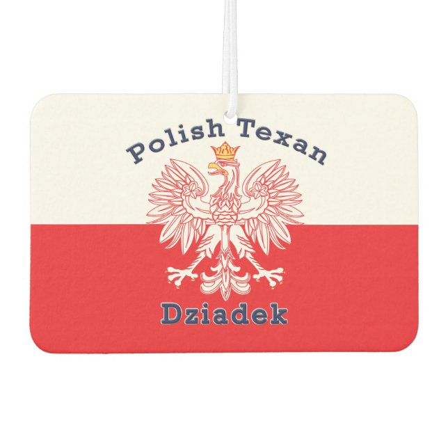 Polnisch Texan Eagle Dziadek Autolufterfrischer (Vorderseite)