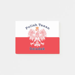 Polnisch Texan Eagle Dziadek Post-it Klebezettel