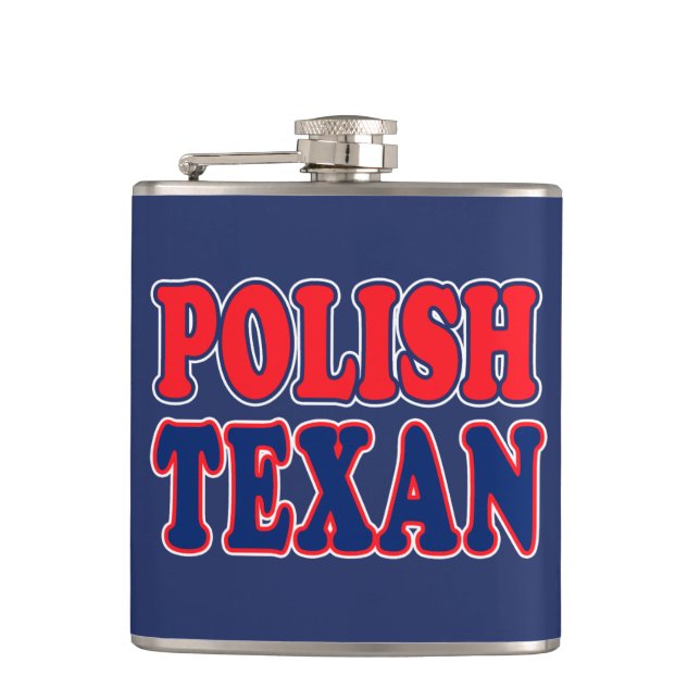 Polnisch Texan Flachmann (Vorderseite)