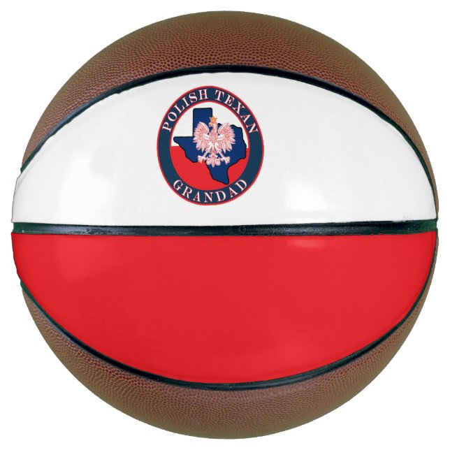 Polnisch Texan Grandad Round Basketball (Vorderseite)