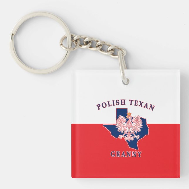 Polnisch Texan Granny Schlüsselanhänger (Vorderseite)