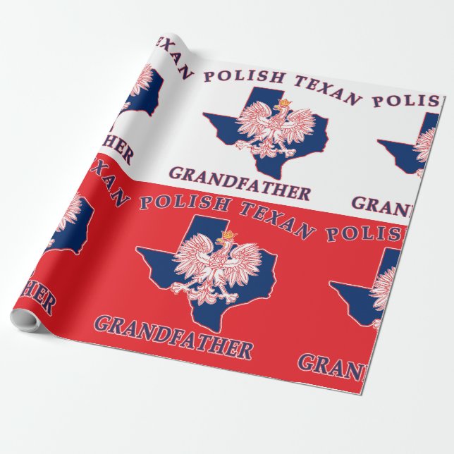 Polnisch Texan Großvater Geschenkpapier (Ungerollt)