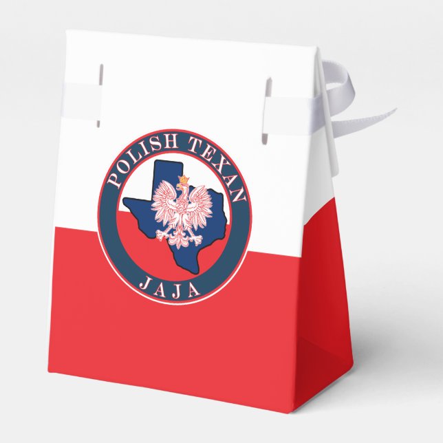 Polnisch Texan Jaja Round Geschenkschachtel (Rückseite)
