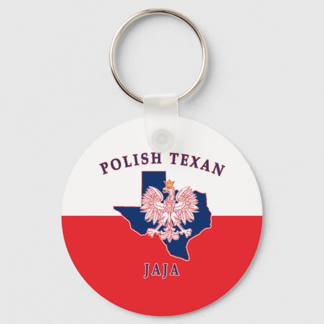 Polnisch Texan Jaja Schlüsselanhänger (Vorderseite)