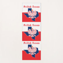 Polnisch Texan mit Texas Map