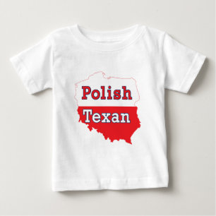 Polnisch Texan Polen Karte Baby T-shirt