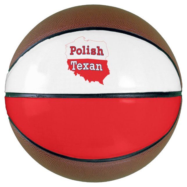 Polnisch Texan Polen Karte Basketball (Vorderseite)