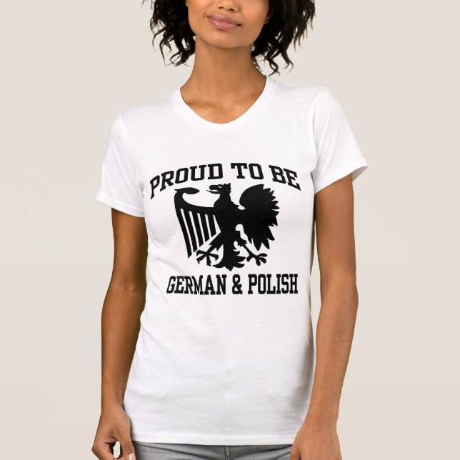 Polnisch und Deutsch T-Shirt (Vorderseite)
