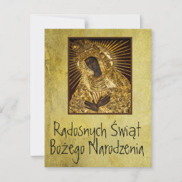 Polnisch Wesołych Świąt Frohe Weihnachtszeit Jungf