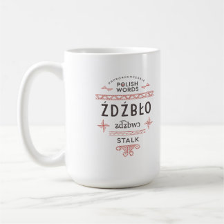 Polnisch Worte stalk Kaffeetasse