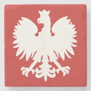 Polnische Adler-Untersetzer Steinuntersetzer