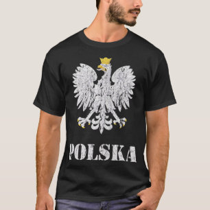 Polnische Adlerflagge Vintag T-Shirt