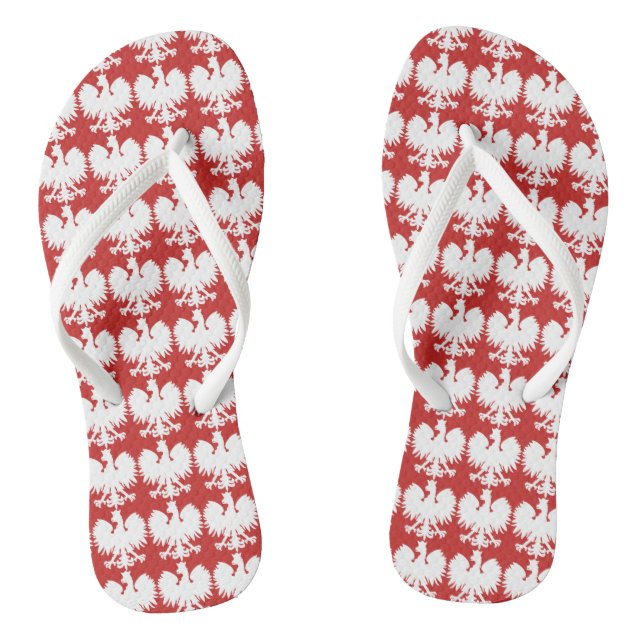 Polnische Adlersandalen Flip Flops (Fußbett)