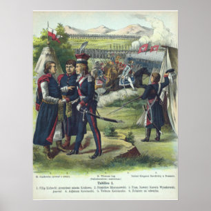 Polnische Armee nahe Kraków Poster