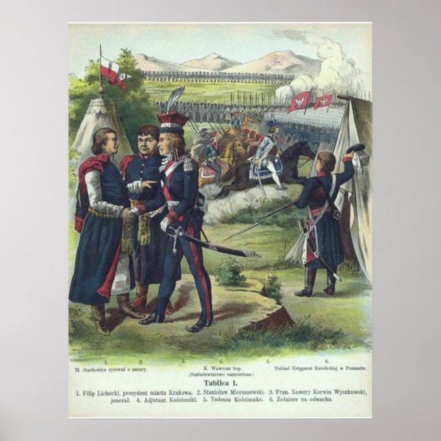 Polnische Armee nahe Kraków Poster (Vorne)