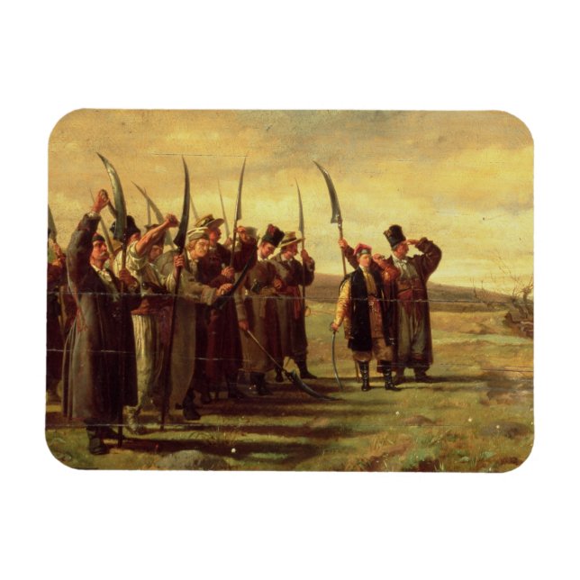 Polnische Aufständische der Rebellion von 1863 (Öl Magnet (Horizontal)
