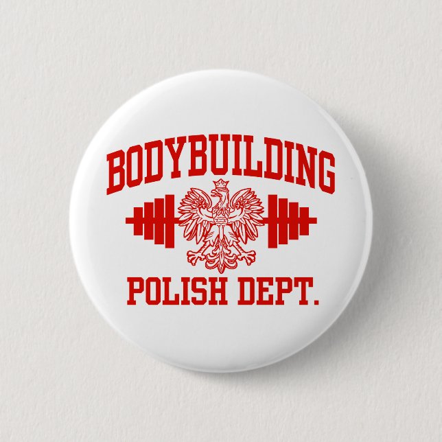 Polnische Bodybuilding Button (Vorderseite)