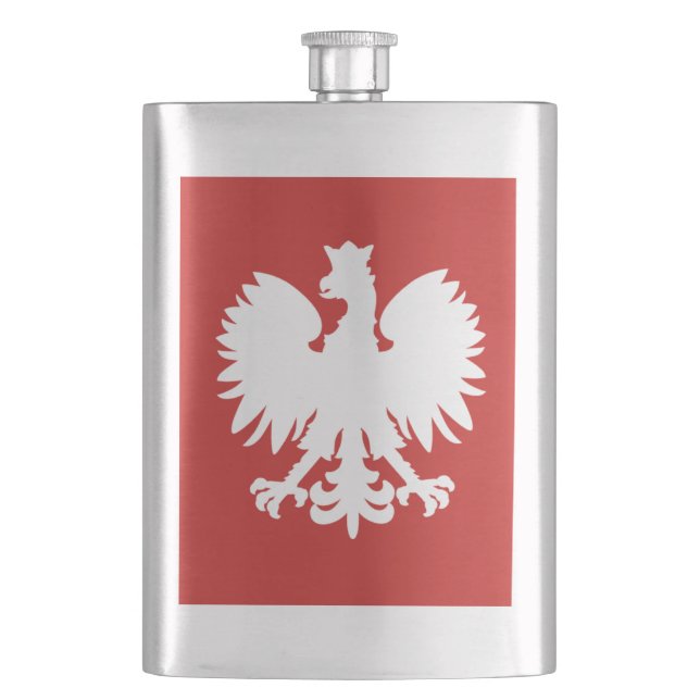 Polnische Eagle-Flasche Flachmann (Vorderseite)