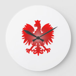 Polnische Eagle-Wanduhr Große Wanduhr