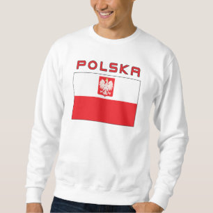 Polnische Falke-Flagge mit Polska Sweatshirt