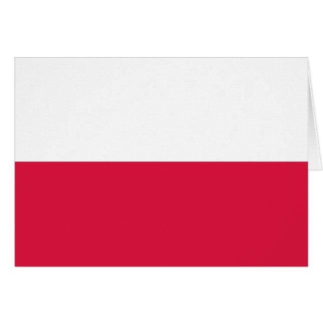 Polnische Flagge (Vorderseite (Horizontal))
