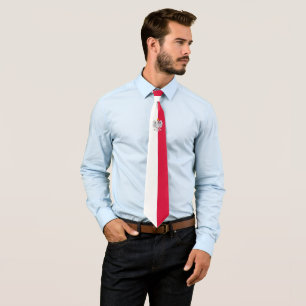 Polnische Flagge & Adler Polen - Reise, Geschäft/S Krawatte