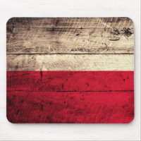 Polnische Flagge aus alten Holz