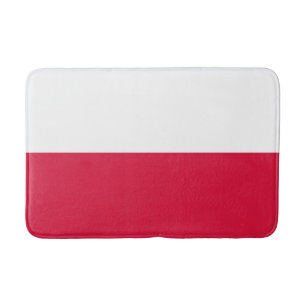 Polnische Flagge Badematte