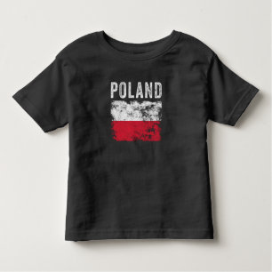 Polnische Flagge beschädigt - polnische Flagge Kleinkind T-shirt