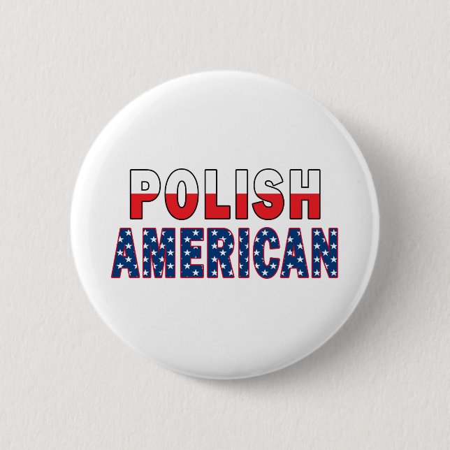 Polnische Flagge Button (Vorderseite)