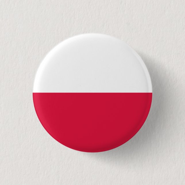 Polnische Flagge Button (Vorderseite)