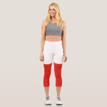 Polnische Flagge Capri Leggings<br><div class="desc">Ein ideales Geschenk für alle,  die Patrioten ihres Landes sind!</div>