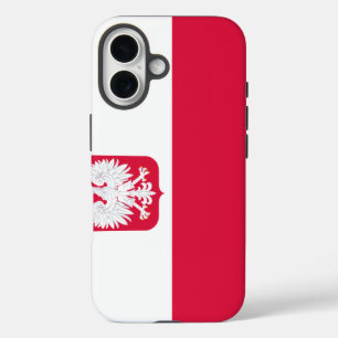 polnische Flagge iPhone 16 Hülle