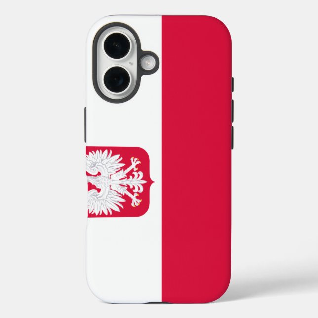 polnische Flagge Case-Mate iPhone Hülle (Rückseite)