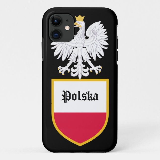 Polnische Flagge Case-Mate iPhone Hülle (Rückseite)