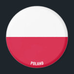 Polnische Flagge Charming Patriotic Magnet<br><div class="desc">Die polnische Flagge Bezauberndes Patriotisches Magnet mit polnischer Flagge zeigte sich überall auf dem Magneten. Der Name des Landes ist in das Design am unteren Rand des Bildes eingebunden. Der Text kann mit der Funktion "Anpassen!" vollständig angepasst werden. Dieses schöne Polen Magnet ist das stilvolle Geschenk für jeden Anlass. ©...</div>