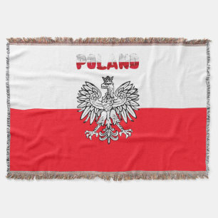 Polnische Flagge Decke