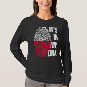 Polnische Flagge DNA Fingerprint Polen T-Shirt