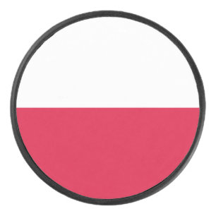Polnische Flagge Eishockey Puck