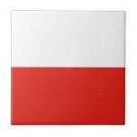Polnische Flagge Fliese<br><div class="desc">Ein ideales Geschenk für alle,  die Patrioten ihres Landes sind!</div>