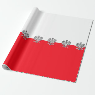 Polnische Flagge Geschenkpapier